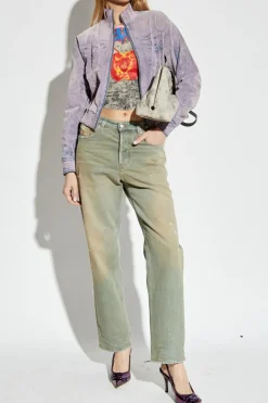 Diesel RÓŻOWY Bluza ` F-SLITLY`