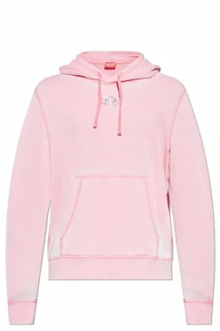 Diesel RÓŻOWY Bluza `GINN-HOOD-PAK`