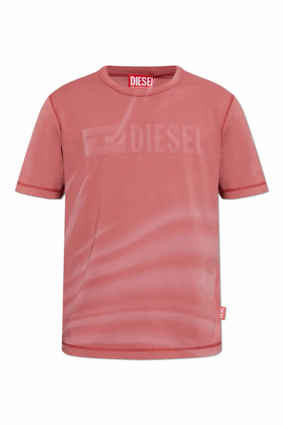 Diesel RÓŻOWY T-shirt ` T-ADJUST-R13`