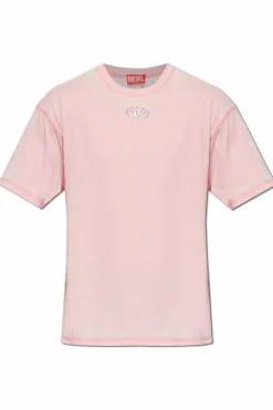 Diesel RÓŻOWY T-shirt `T-BOXT-PAK`