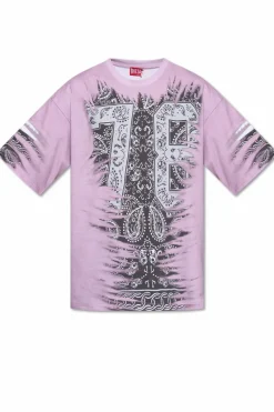 Diesel RÓŻOWY T-shirt `T-BOXT-78-R1 `