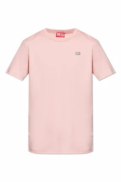 Diesel RÓŻOWY T-shirt `T-MIEGOR-K7`