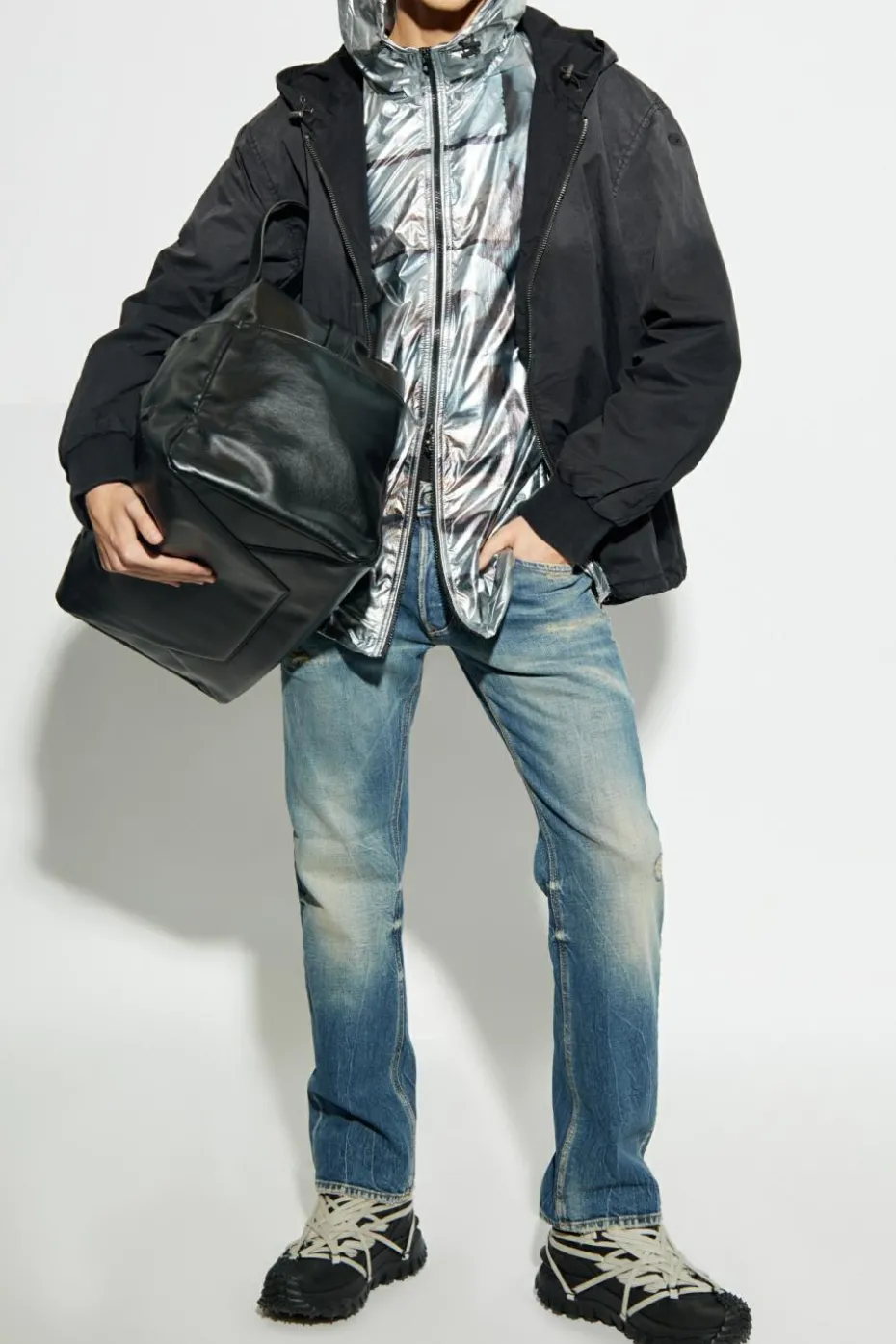 Diesel SREBRNY Kurtka ` J-OTTE`