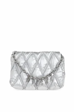 Diesel SREBRNY Torba na ramię `HARM-D SHOULDER`