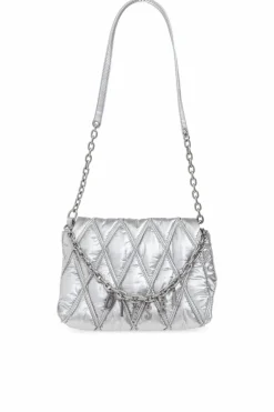 Diesel SREBRNY Torba na ramię `HARM-D SHOULDER`