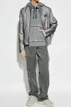 Diesel SZARY Bluza `S-GINN-HOOD`