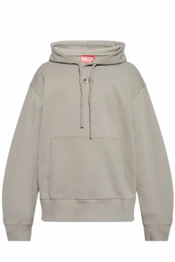 Diesel SZARY Bluza `S-MACS-HOOD-OD`