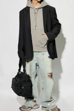 Diesel SZARY Bluza `S-MACS-HOOD-OD`