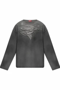 Diesel SZARY Bluza `S-RUBEN`
