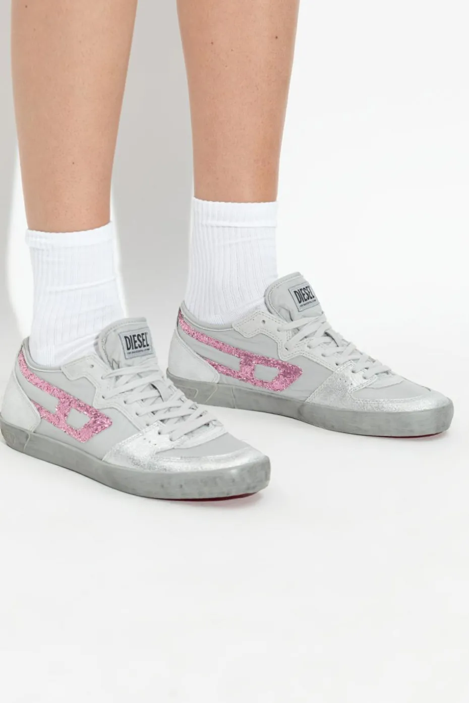 Diesel SZARY Buty sportowe ` S-LEROJI D-1 LOW`