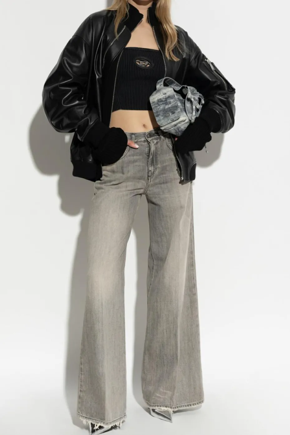 Diesel SZARY Jeansy `1978 D-AKEMI`