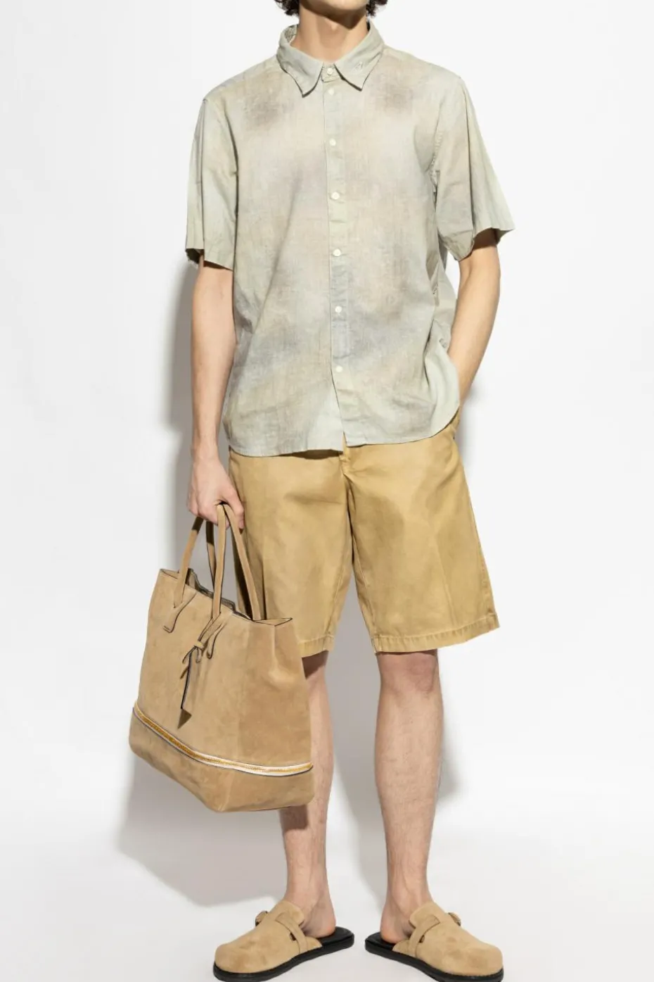 Diesel SZARY Koszula ` S-LEIE-SHORT`
