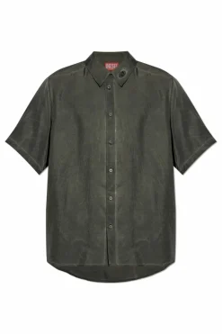 Diesel SZARY Koszula `S-LEON-SHORT `