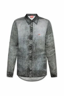 Diesel SZARY Koszula `S-SIMPLY-LKCT`