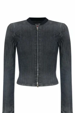Diesel SZARY Kurtka jeansowa `DE-GARY-D`