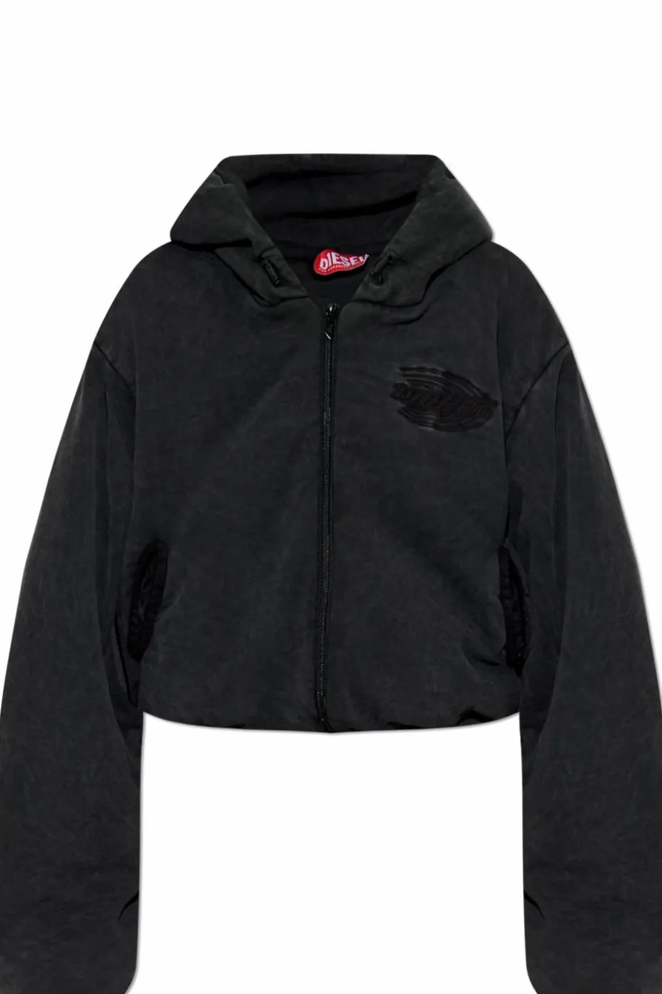 Diesel SZARY Ocieplana bluza ` F-ENERDI`