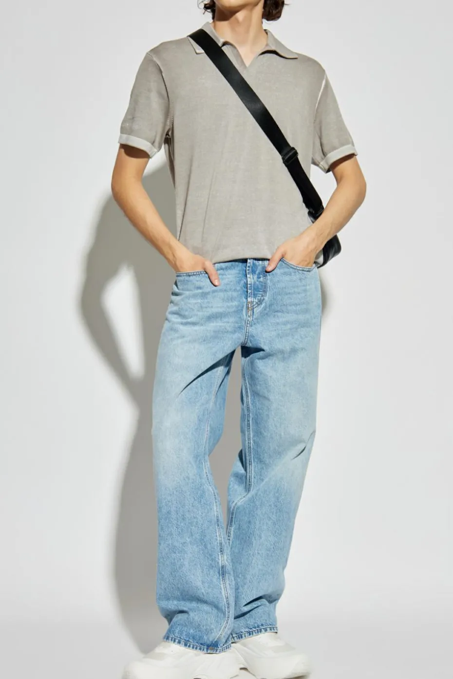 Diesel SZARY Polo `K-LORENZO-SS`