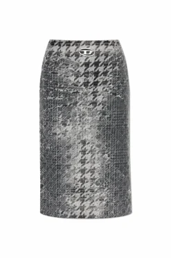 Diesel SZARY Spódnica ` DE- RATHIAN-FSH`