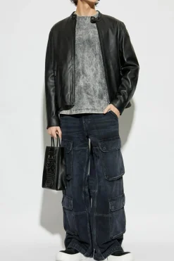 Diesel SZARY Sweter `K-BRUTUS`