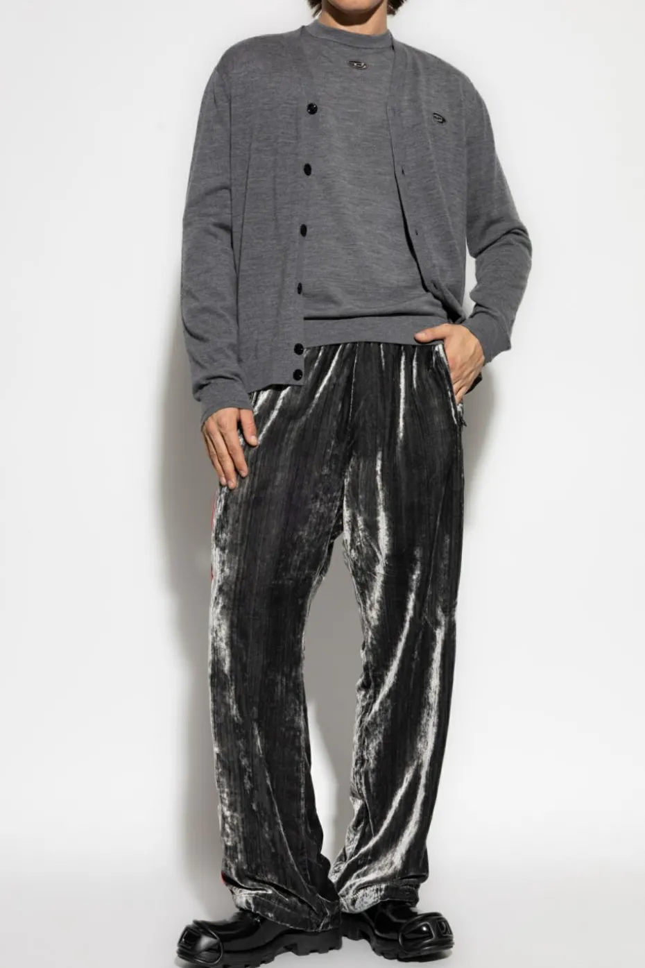 Diesel SZARY Sweter `K-VALIAM`