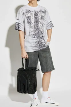 Diesel SZARY Szorty ` P-FRANCK-SHORT`