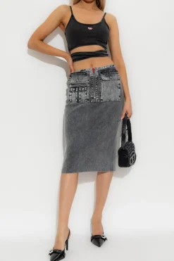 Diesel SZARY Top `T-LEYA-TAIL-R1`
