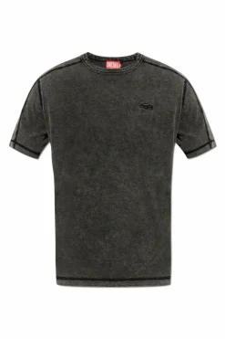 Diesel SZARY T-shirt `T-ADJIND`