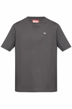 Diesel SZARY T-shirt `T-ADJUST-DOVAL-PJ`