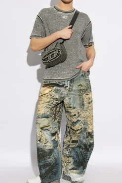 Diesel SZARY T-shirt `T-BOXT-PAK`