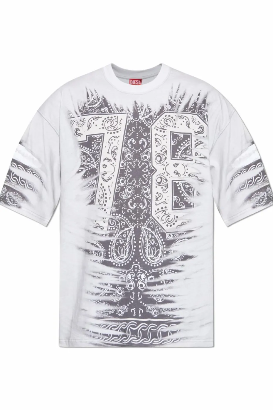 Diesel SZARY T-shirt `T-BOXT-78`