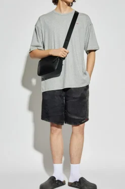 Diesel SZARY T-shirt z logo