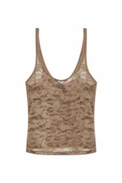 Diesel ZIELONY Koronkowy top `KIRSTEN`