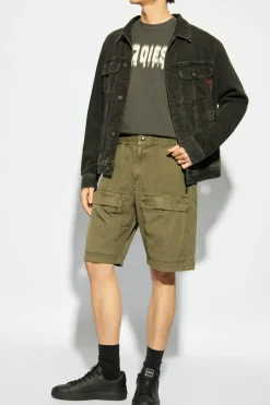 Diesel ZIELONY Szorty `P-BEECK-SHORT`