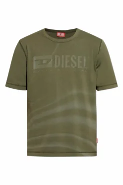 Diesel ZIELONY T-shirt `T-ADJUST-R13`