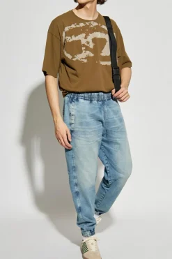 Diesel ZIELONY T-shirt `T-BOXT-N14`