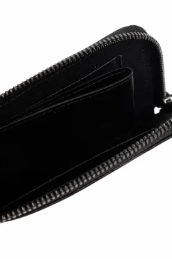 Discord Yohji Yamamoto CZARNY Skórzany portfel