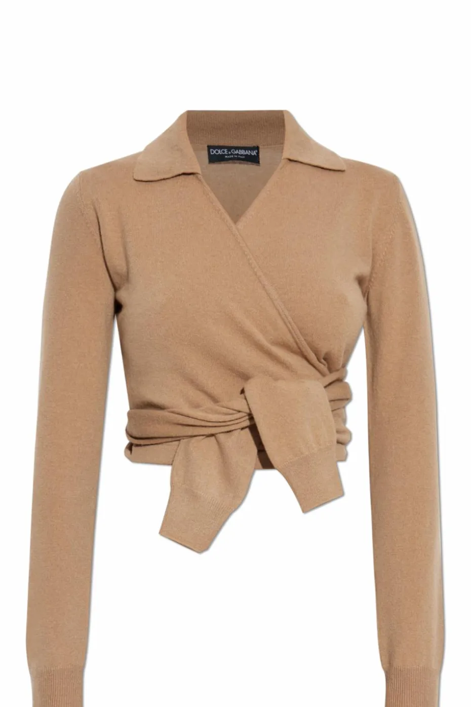 Dolce & Gabbana beżowy Kaszmirowy sweter