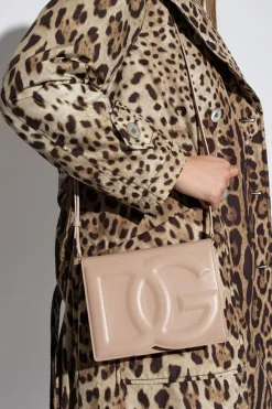 Dolce & Gabbana beżowy Torba na ramię z logo