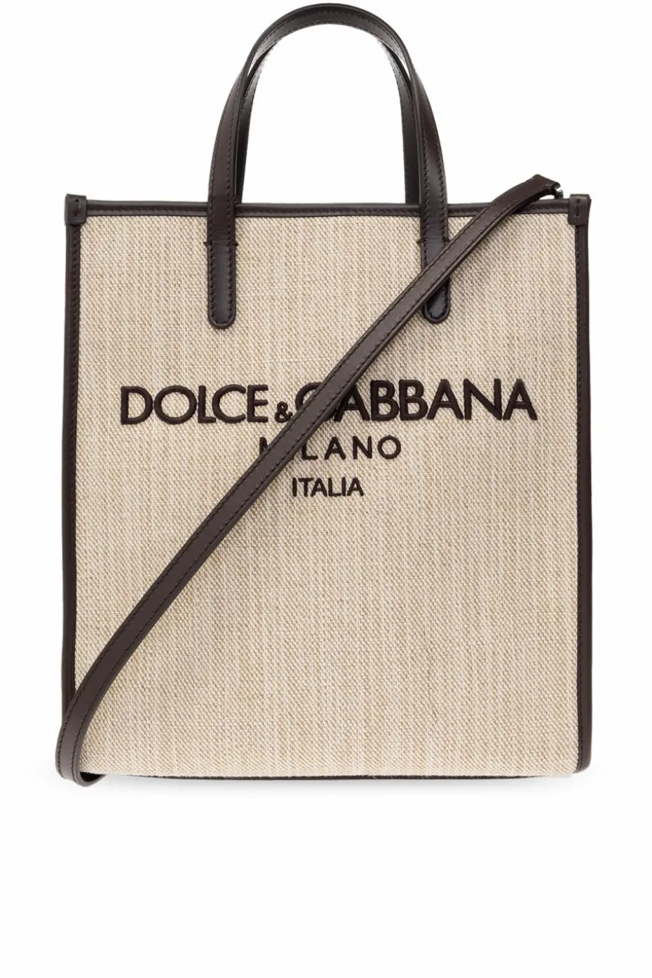 Dolce & Gabbana beżowy Torba typu ‘shopper’ z logo