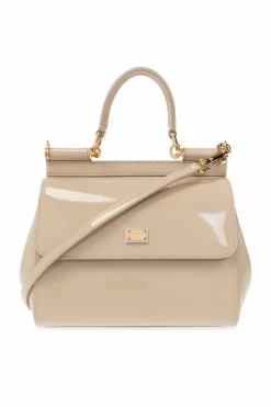Dolce & Gabbana beżowy Torba na ramię ‘Sicily Medium’