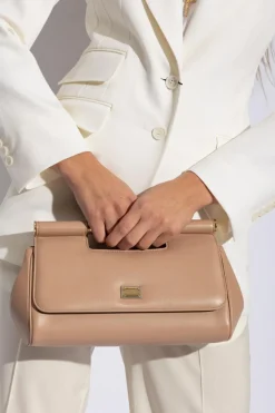 Dolce & Gabbana beżowy Torba do ręki ‘Sicily Medium’