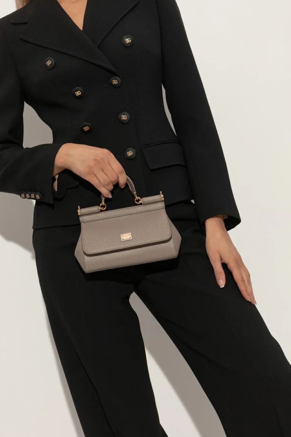 Dolce & Gabbana beżowy Torba do ręki `Sicily Small`