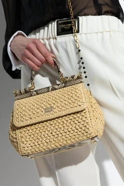 Dolce & Gabbana beżowy Torba na ramię `Sicily Mini`