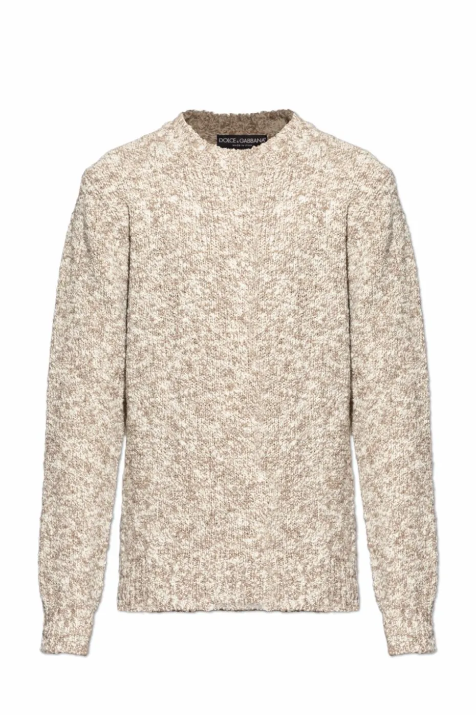 Dolce & Gabbana beżowy Wełniany sweter