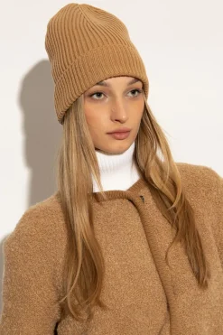 Dolce & Gabbana beżowy Wełniana czapka