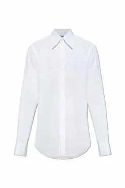 Dolce & Gabbana BIAŁY Bawełniana koszula