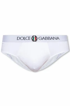 Dolce & Gabbana BIAŁY Bawełniane slipy