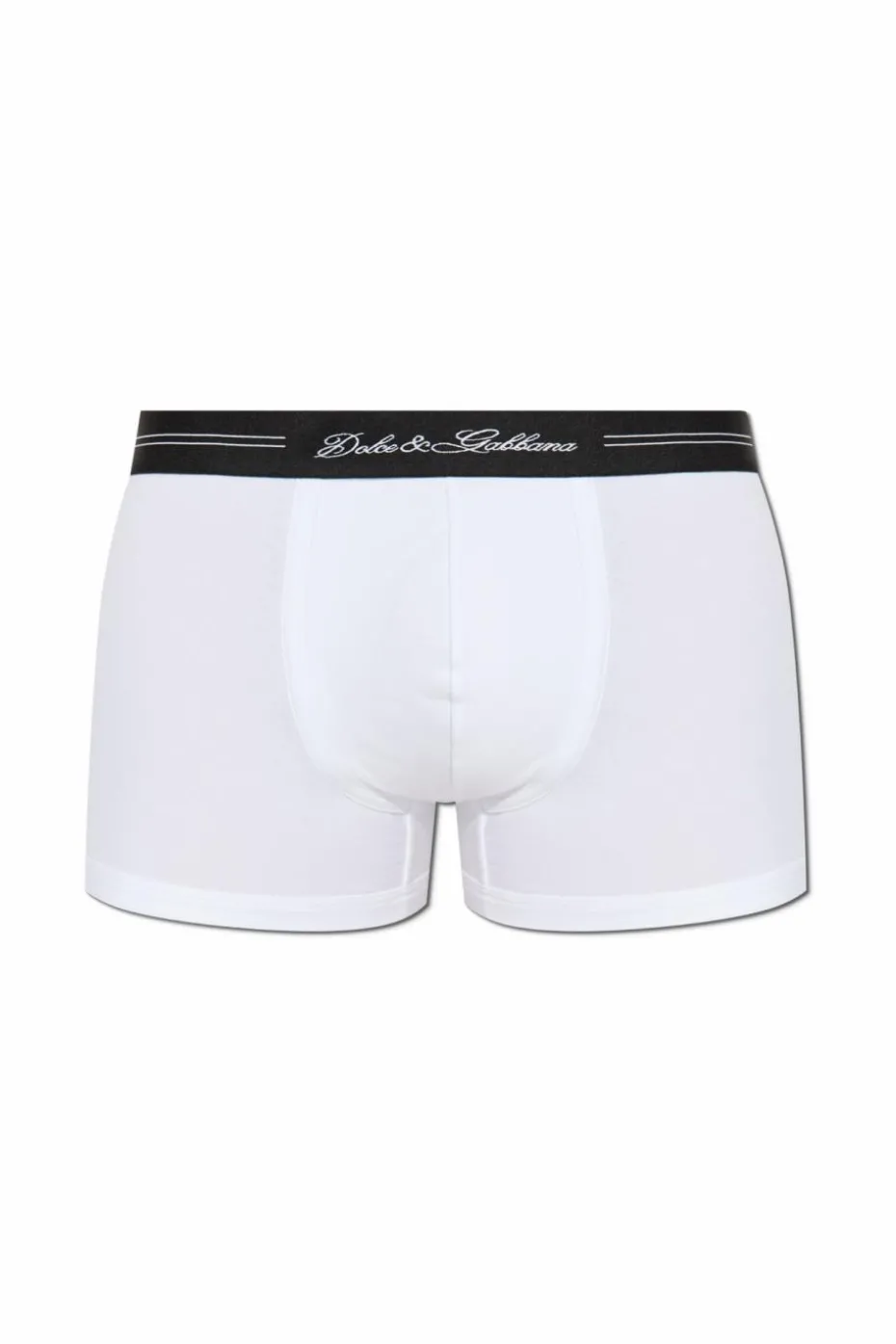 Dolce & Gabbana BIAŁY Bawełniane bokserki z logo