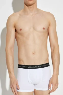 Dolce & Gabbana BIAŁY Bawełniane bokserki z logo