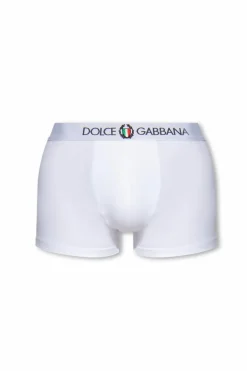 Dolce & Gabbana BIAŁY Bokserki z logo